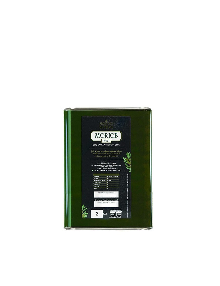 Olio Morice Extra Vergine di Oliva in lattina 2 Litri 2024/2025