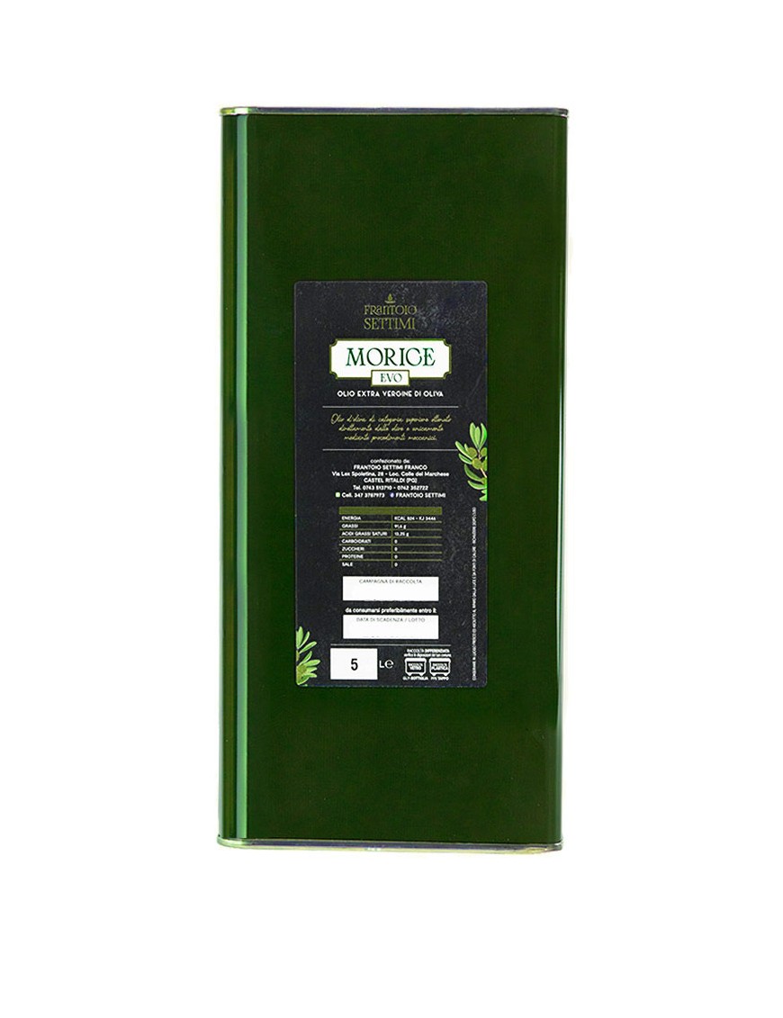 Olio Morice Extra Vergine di Oliva in lattina 5 Litri 2024/2025