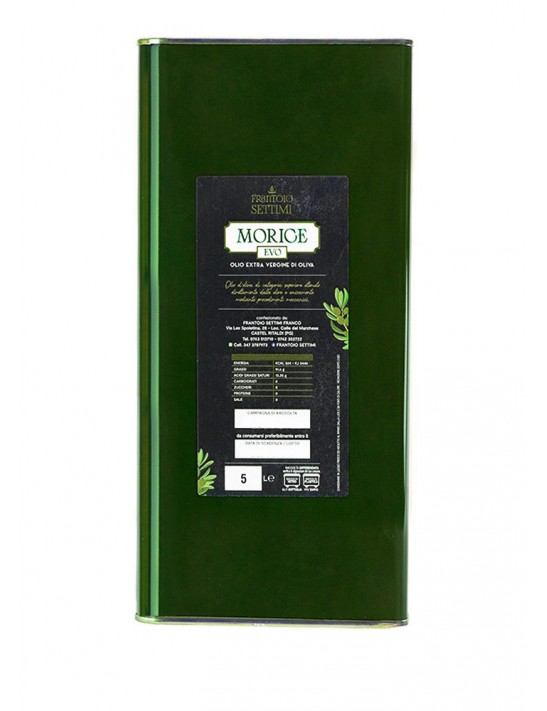 Olio Morice Extra Vergine di Oliva in lattina 5 Litri 2024/2025